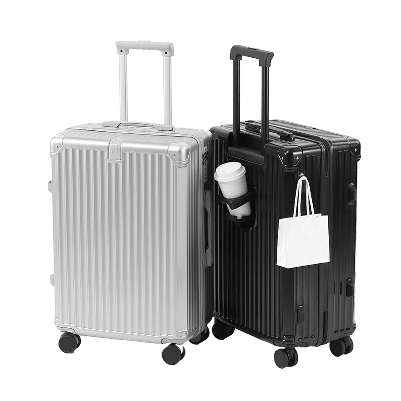 Valise rigide solide avion cabine soute porter gobelet cadena TSA