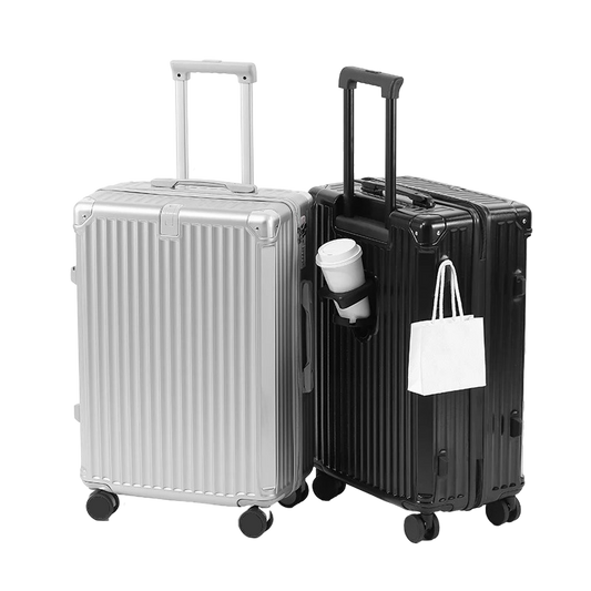 Valise rigide solide avion cabine soute porter gobelet cadena TSA