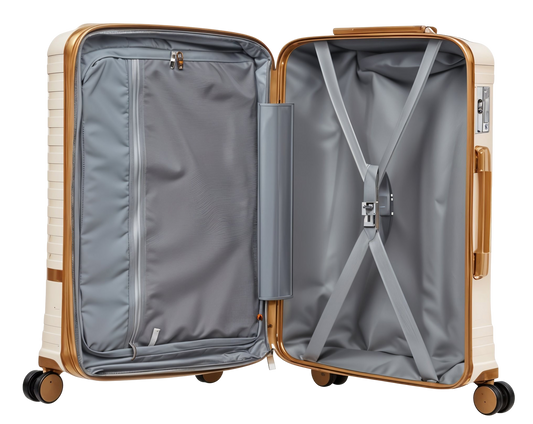 Valise rigide solide avion cabine soute porter gobelet cadena TSA