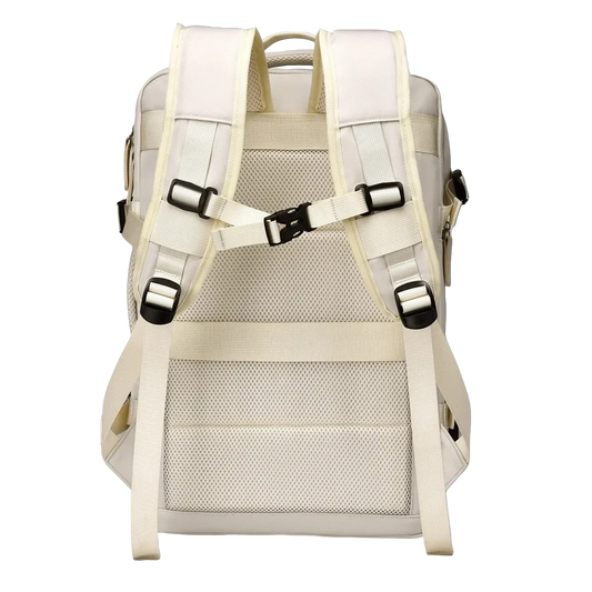 Sac à dos cabine avion EMINENCE blanc 40x30x20 dos