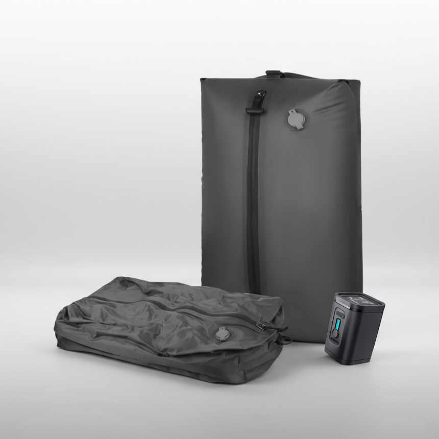 Produit sac poche compression sous vide et pompe